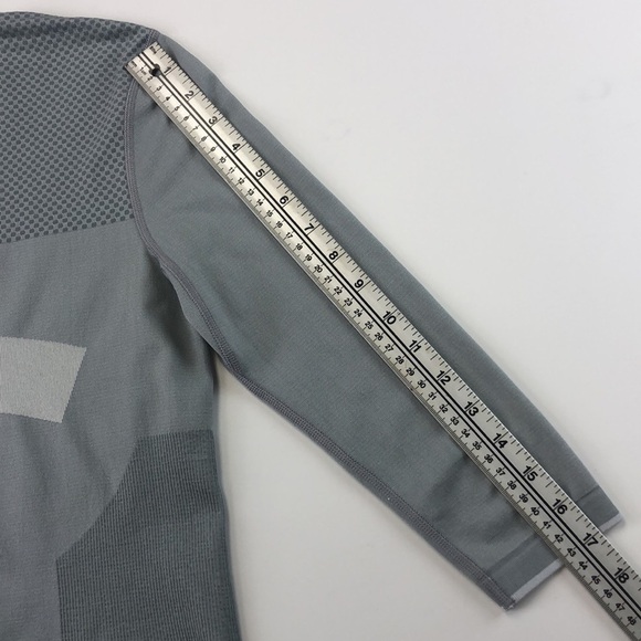 Stella McCartney Adidas grey Collab 3/4 Sleeve Sport Top XS - Picture 8 of 8